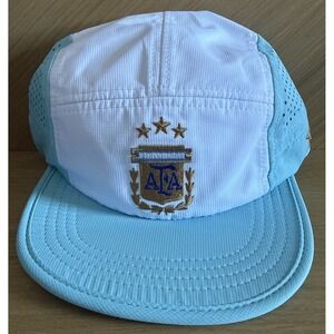 Argentina AFA National Three Star Biker Hat Soccer Official League Blue White